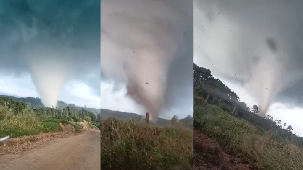 Imagem de capa sobre o risco de novos tornados no Paraná.