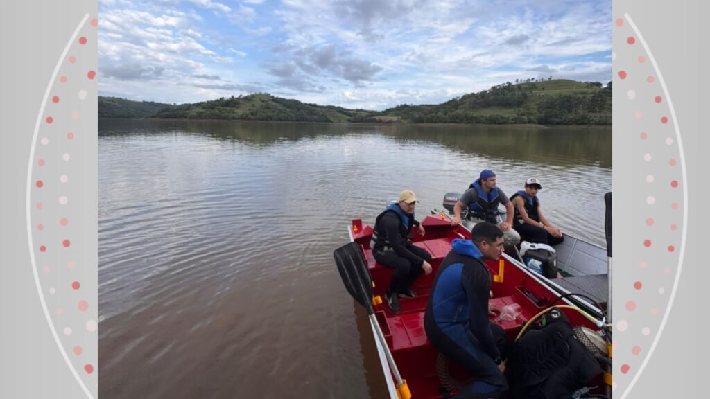 Represa Salto Santiago, em Rio Bonito do Iguaçu, palco das buscas por jovem desaparecido.
