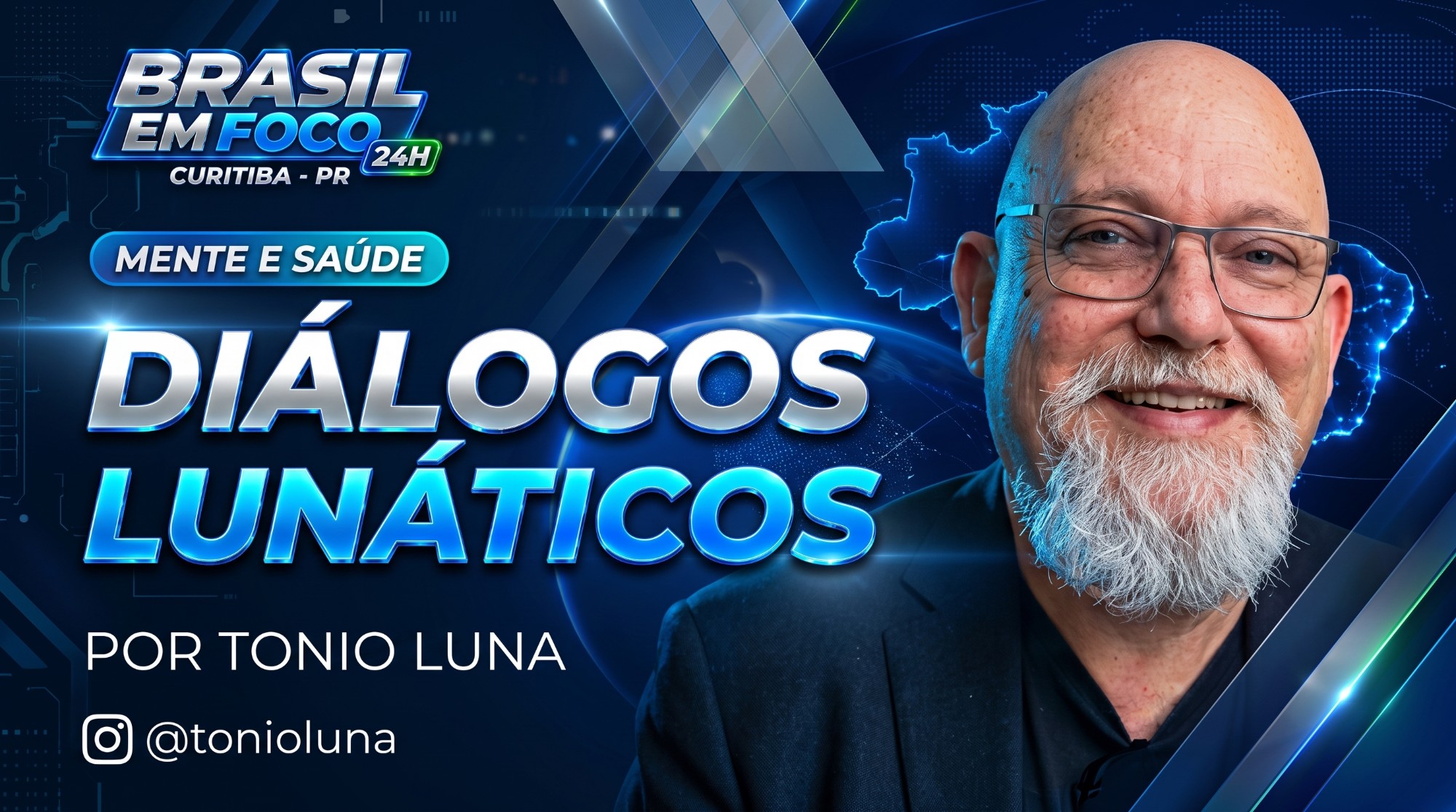 Arte da coluna Diálogos Lunáticos, de Tonio Luna, sobre peste emocional, no tema Mente e Saúde